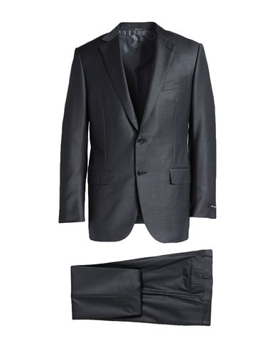 Zegna Man Suit Lead Size 50 Wool In Grey