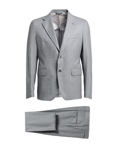 Shop Brian Dales Man Suit Grey Size 40 Wool