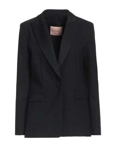 Twinset Woman Blazer Black Size 10 Polyester, Wool, Elastane