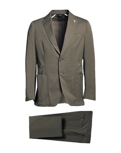 Shop Tombolini Man Suit Military Green Size 42 Cotton, Polyamide, Elastane