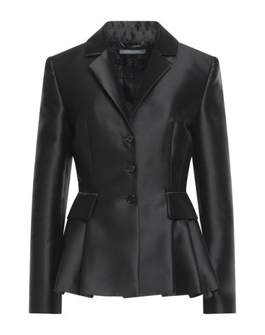 Shop Alberta Ferretti Woman Blazer Black Size 6 Polyester, Silk