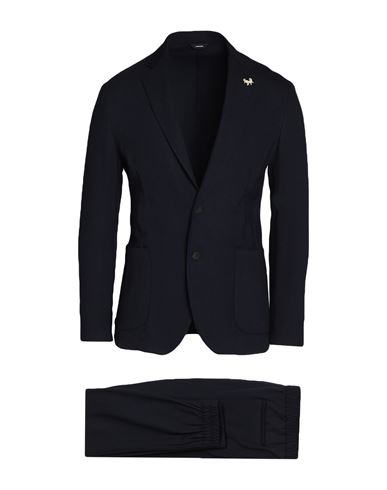 Tombolini Man Suit Navy Blue Size 46 Virgin Wool