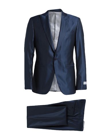 Tombolini Man Suit Midnight Blue Size 48 Virgin Wool, Acetate