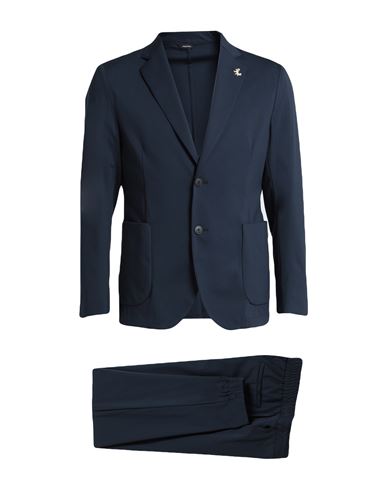 Tombolini Man Suit Navy Blue Size 48 Virgin Wool