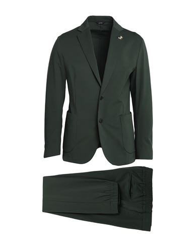 Shop Tombolini Man Suit Green Size 46 Wool, Viscose
