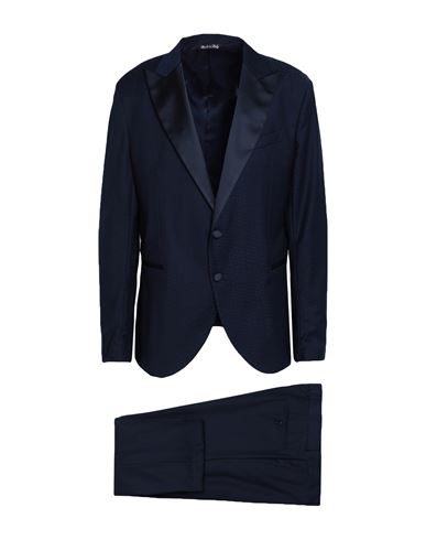 Shop Paul Miranda Man Suit Midnight Blue Size 44 Polyester, Viscose, Elastane