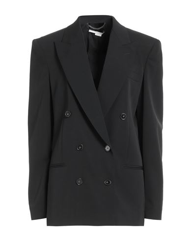 Shop Stella Mccartney Woman Blazer Black Size 2-4 Wool, Elastane