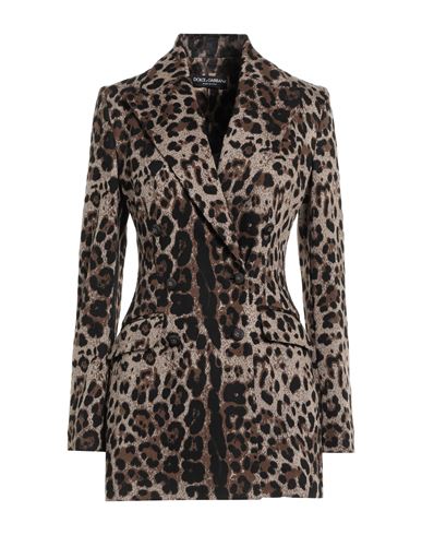 Dolce & Gabbana Woman Blazer Beige Size 6 Viscose, Polyamide, Elastane