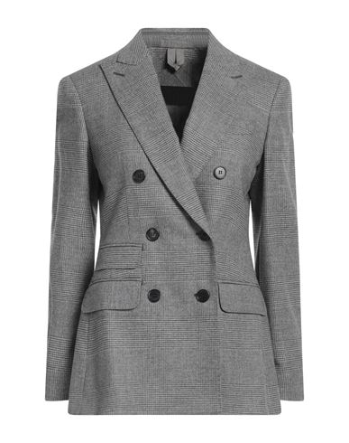 Max Mara Woman Blazer Grey Size 4 Virgin Wool, Cashmere, Elastane In Gray