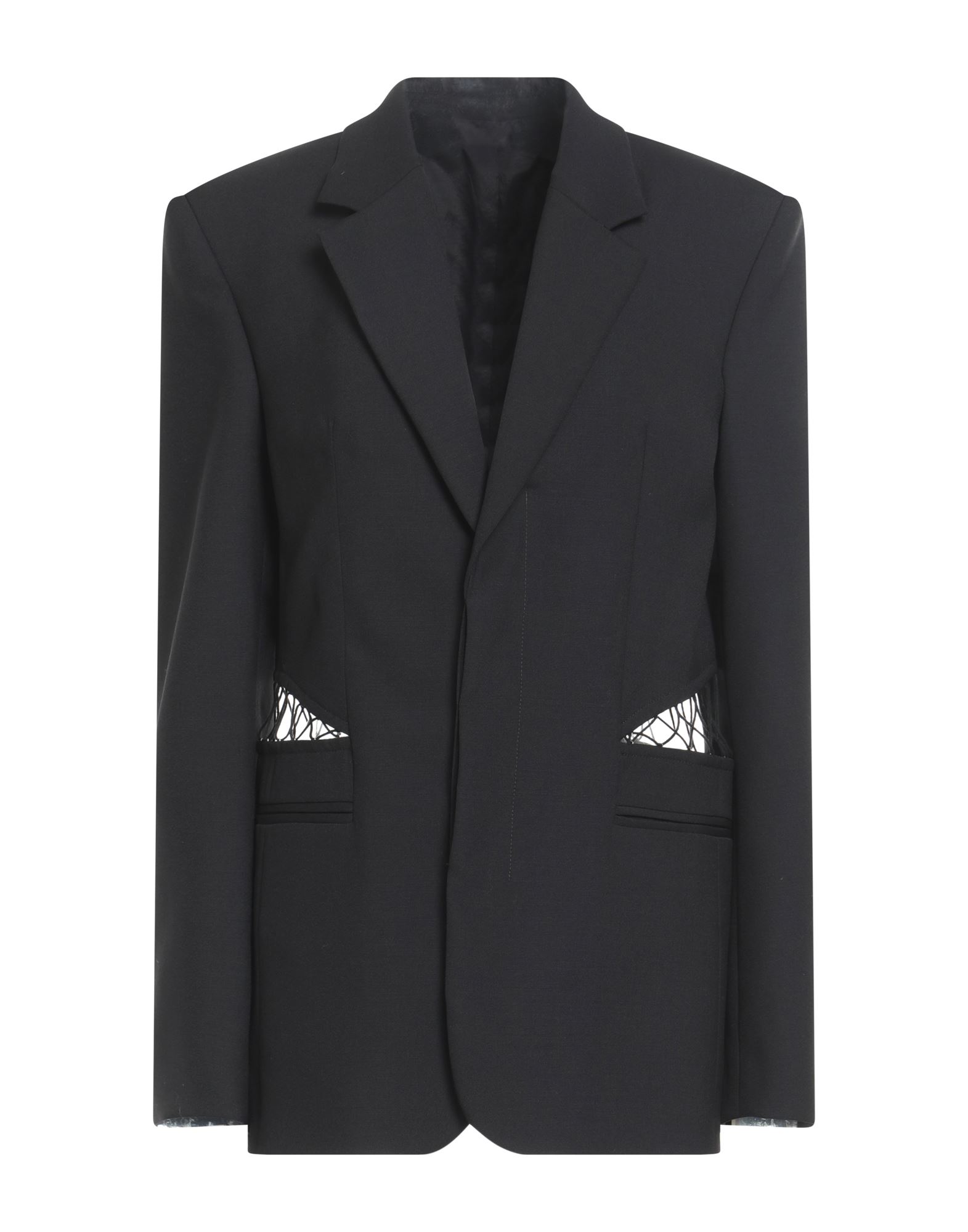 《セール開催中》DION LEE レディース ブレザー ブラック 8 ウール 100%