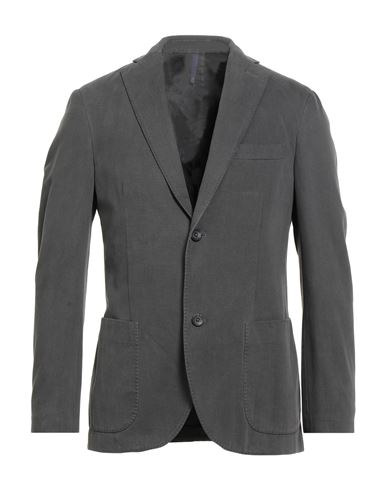 Montedoro By Slowear Man Blazer Charcoal Size 46 Cotton, Cashmere In Gray