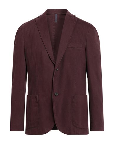 Montedoro By Slowear Man Blazer Burgundy Size 44 Cotton, Cashmere In Burgundy