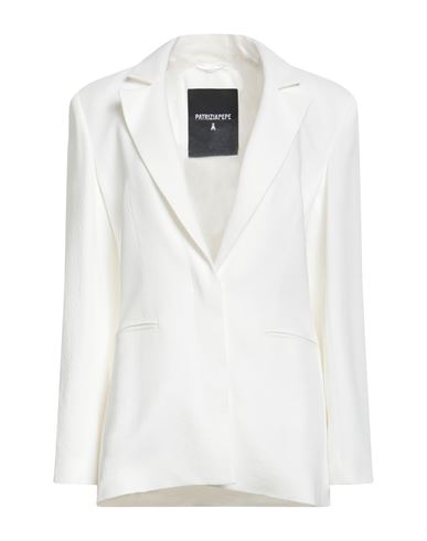 Patrizia Pepe Woman Blazer White Size 10 Viscose, Elastane In White