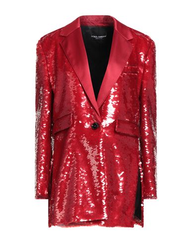 Dolce & Gabbana Woman Blazer Red Size 4 Polyamide, Elastane In Red