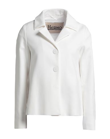 Herno Woman Blazer White Size 2 Cotton In White