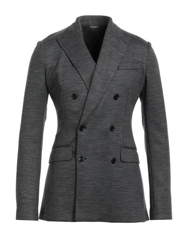 Dolce & Gabbana Man Blazer Grey Size 40 Polyamide, Virgin Wool, Elastane In Gray