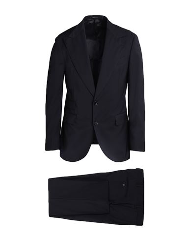 Shop Gabriele Pasini Man Suit Midnight Blue Size 44 Virgin Wool, Elastane