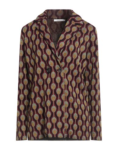 Maliparmi Malìparmi Woman Blazer Burgundy Size S Viscose, Polyester, Lurex In Multi