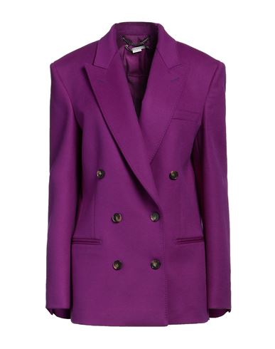 Shop Stella Mccartney Woman Blazer Purple Size 4-6 Wool