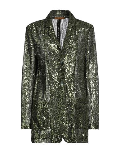 Shop Siyu Woman Blazer Military Green Size 4 Polyester