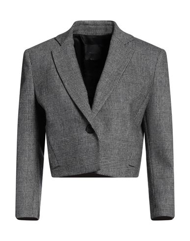Shop Pinko Woman Blazer Grey Size 8 Polyester, Acrylic, Wool, Viscose, Elastane