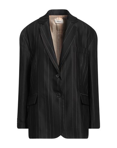 Shop Vicolo Woman Blazer Black Size Onesize Virgin Wool, Polyester, Polyamide