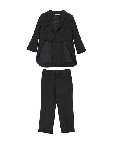 Dolce & Gabbana Babies'  Toddler Boy Suit Black Size 3 Virgin Wool, Silk, Polyester