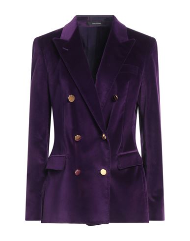 Tagliatore 02-05 Woman Blazer Purple Size 8 Cotton, Elastane