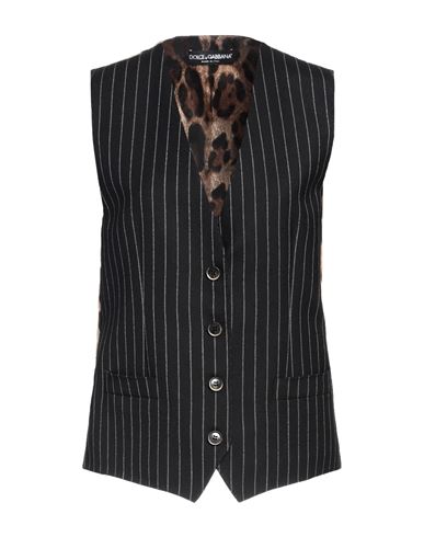 Shop Dolce & Gabbana Woman Tailored Vest Black Size 2 Wool, Polyester