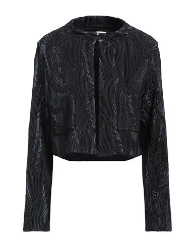 Shop Odeeh Woman Jacket Midnight Blue Size 10 Polyester, Polyamide, Elastane