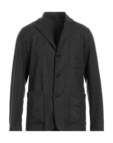 Hartford Man Blazer Lead Size 44 Virgin Wool, Polyester, Elastane In Black
