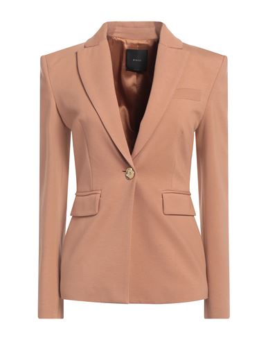 Pinko Woman Blazer Tan Size 2 Viscose, Polyamide, Elastane In Brown