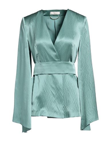 Shop Max Mara Woman Jacket Sage Green Size 10 Silk