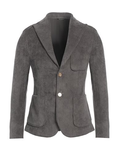 GREY DANIELE ALESSANDRINI GREY DANIELE ALESSANDRINI MAN BLAZER GREY SIZE 36 POLYESTER, POLYAMIDE, ELASTANE 