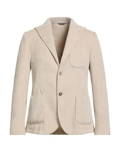 Grey Daniele Alessandrini Man Blazer Beige Size 38 Polyester, Polyamide, Elastane