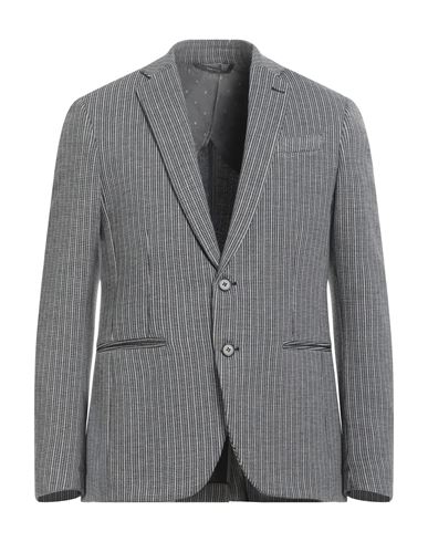 Xagon Man Blazer Grey Size 44 Polyester, Cotton, Viscose, Elastane In Gray