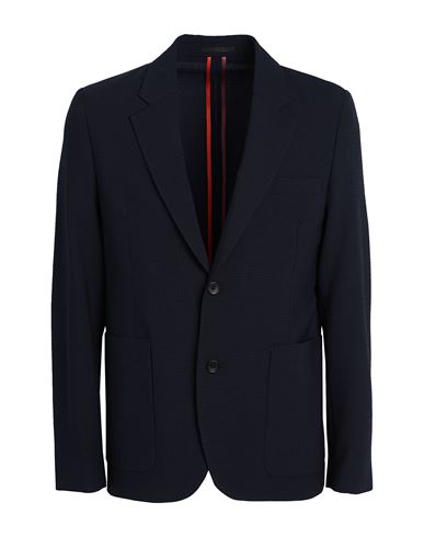 Shop Ps By Paul Smith Ps Paul Smith Man Blazer Navy Blue Size 42 Wool, Polyester, Elastane