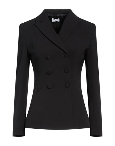 Shop Rue Du Bac Woman Blazer Black Size 10 Polyester, Elastane