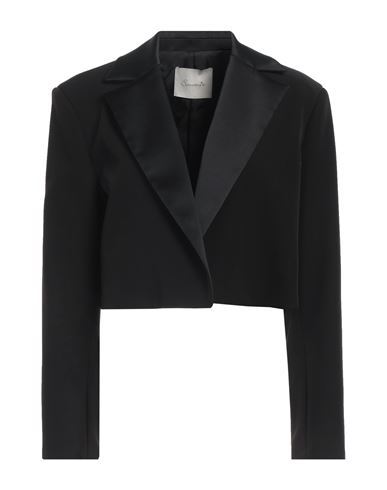 Souvenir Woman Blazer Black Size M Polyester, Elastane