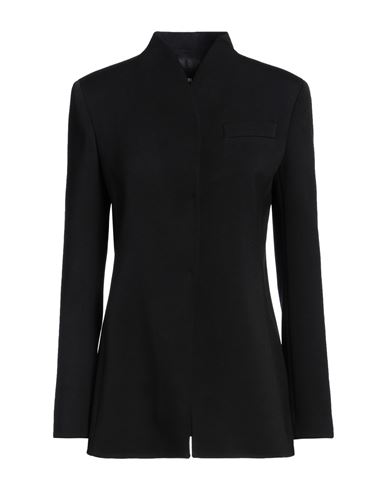 Giorgio Armani Woman Blazer Black Size 8 Virgin Wool, Elastane In Black