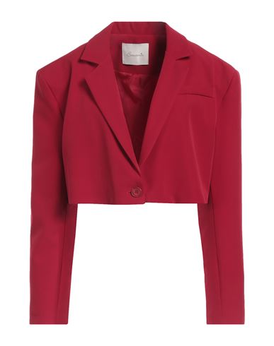Shop Souvenir Woman Blazer Red Size M Polyester, Elastane