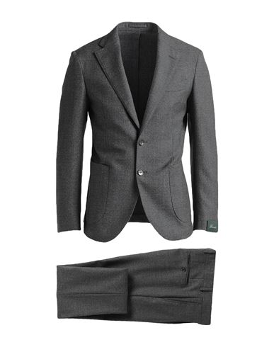 Brando Man Suit Grey Size 38 Wool In Black