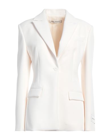 Hinnominate Woman Blazer Ivory Size S Polyester, Elastane