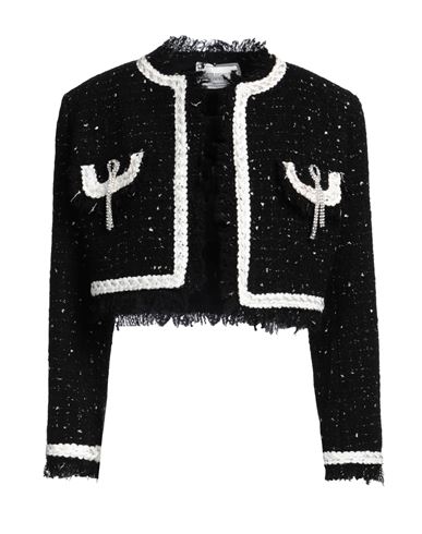 Shop Forte Dei Marmi Couture Woman Jacket Black Size 4 Polyester, Acrylic, Wool, Polyamide