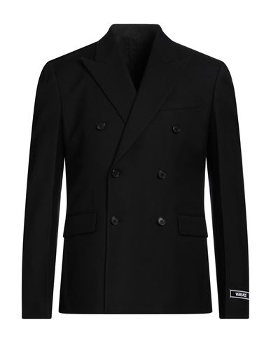 Shop Versace Man Blazer Black Size 42 Virgin Wool