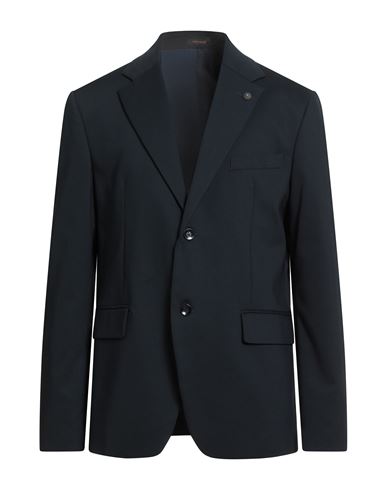 Officina 36 Man Blazer Midnight Blue Size 44 Cotton, Polyamide, Elastane