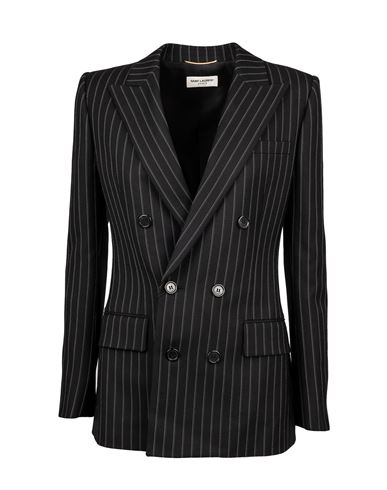 Saint Laurent Blazer Woman Blazer Black Size 6 Wool
