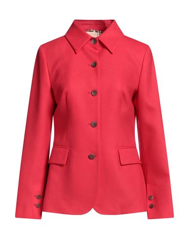Shop Co. Go Woman Jacket Red Size 6 Virgin Wool, Elastane