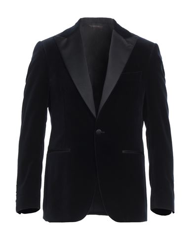 Shop Canali Man Blazer Midnight Blue Size 42 Cotton