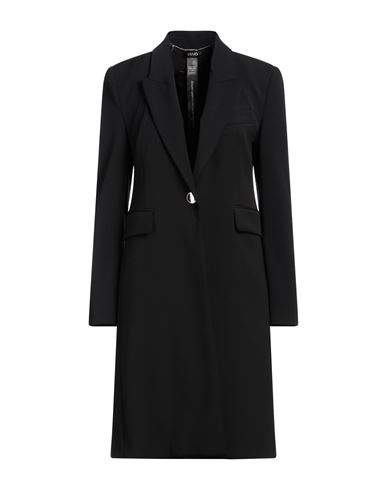 Liu •jo Woman Overcoat & Trench Coat Black Size 4 Polyester, Elastane
